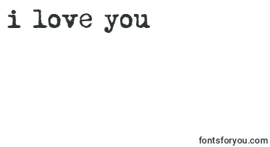 MomsTypewriter font – I Love You Fonts
